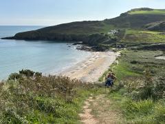 Looking back over Man Sands towards Crabrock Point